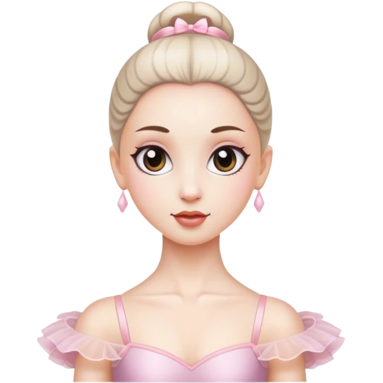 a ballerina white girl emoji