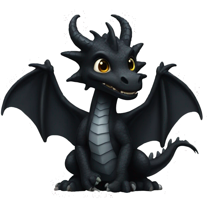 Black Morningstartai dragon emoji