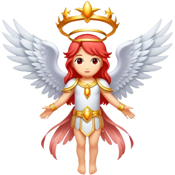 6 winged seraphim light red emoji