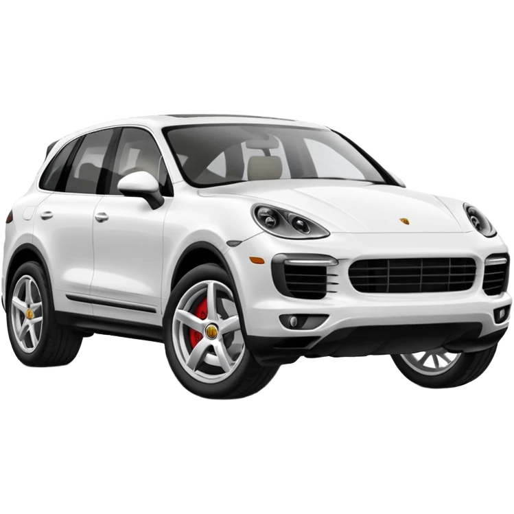 White Porsche Cayenne  emoji