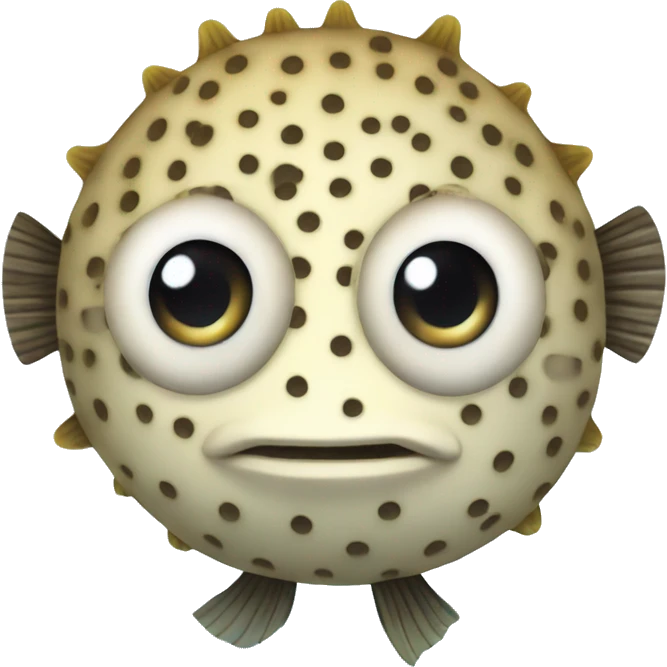 Pufferfish swimmer emoji