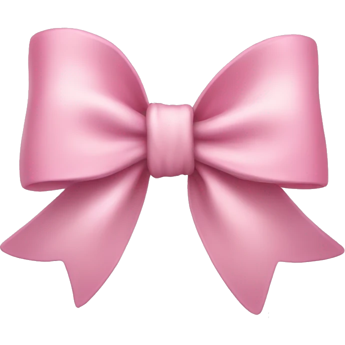 Light pink bow emoji
