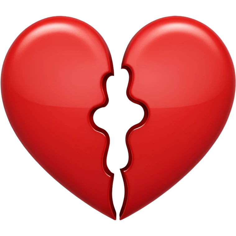 Half a heart emoji