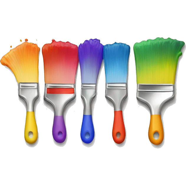 a painter's palette with bright colors that the artist mixes emoji