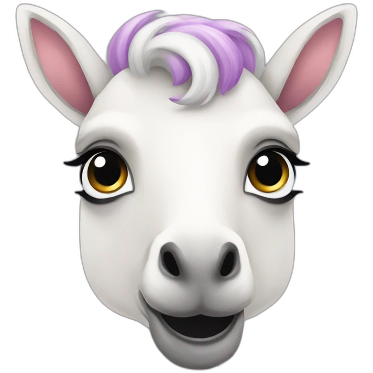 Lama unicorn emojis emoji