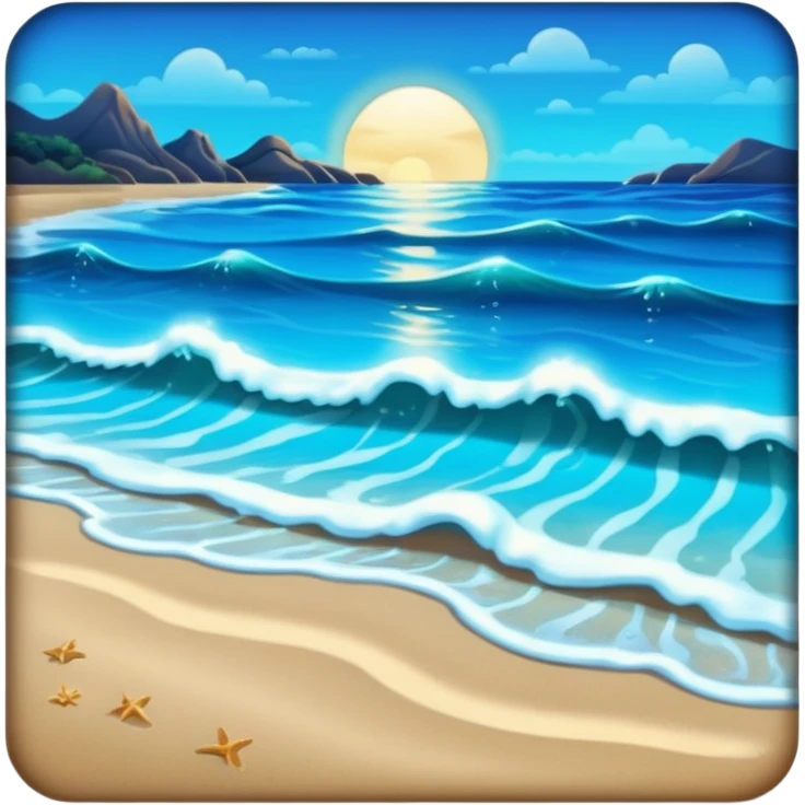 Bioluminescent Beach emoji