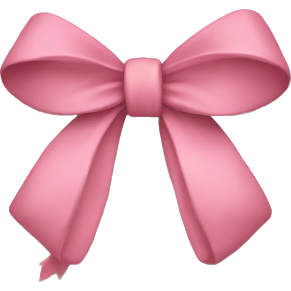 Bow with pink and beige tiles emoji