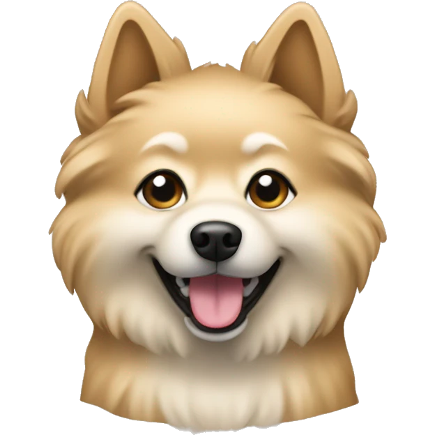A spitz dog sand color  emoji