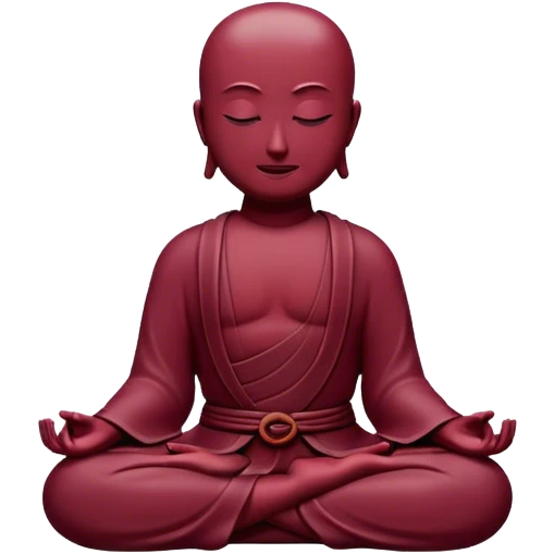 Zen data Burgundy color emoji