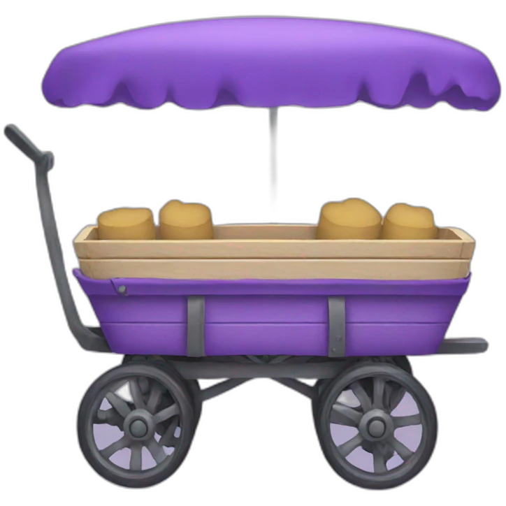 purple wagon emoji