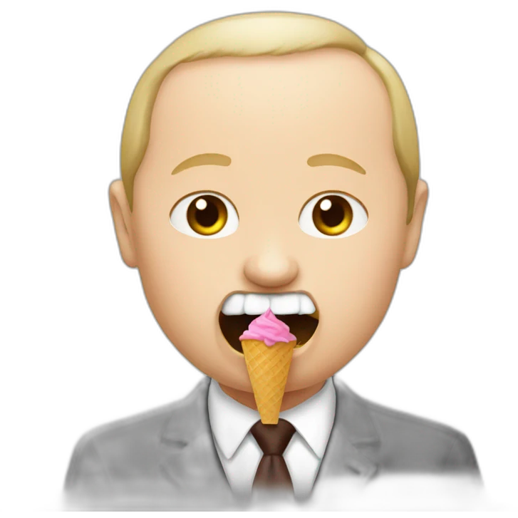 putin eating ice cream emoji