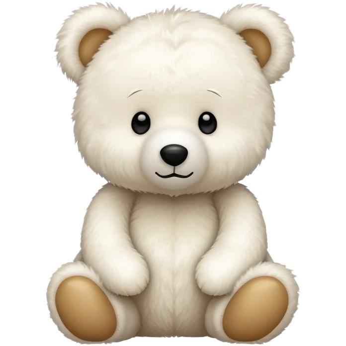White teddy bear 🧸 emoji