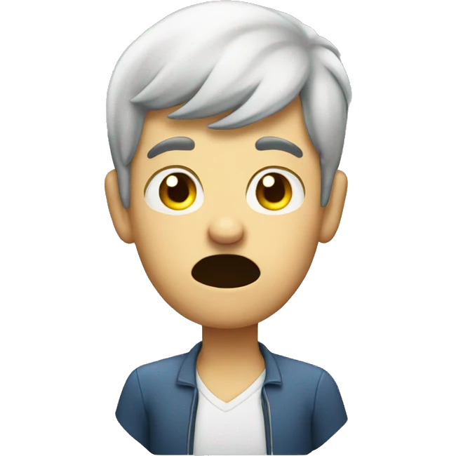 Holding in fart emoji