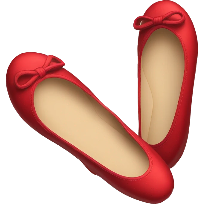 Ballet flats red emoji