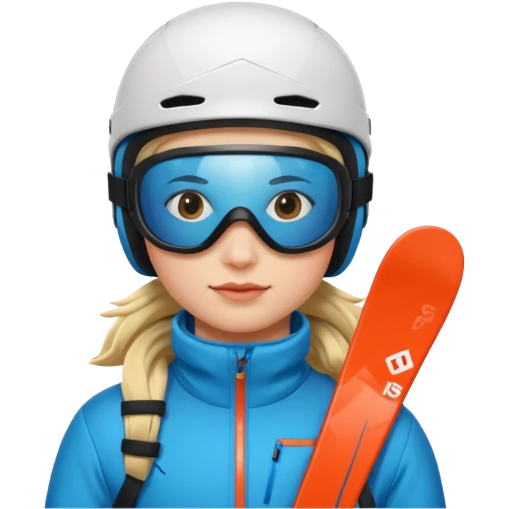 Skier with goggles emoji