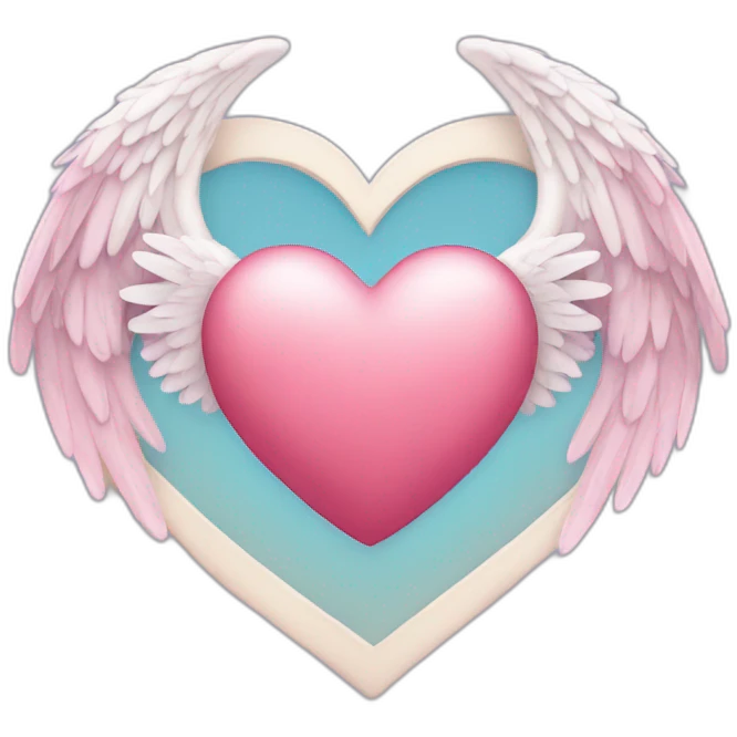 Heart+ angelwings emoji