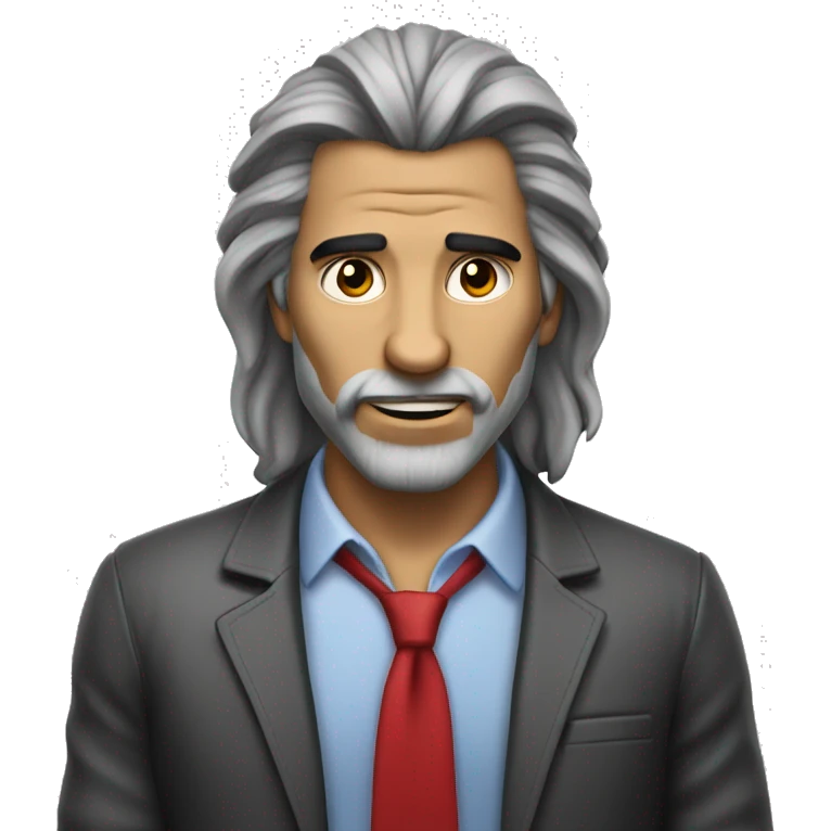 Hombre lobo oficinista emoji