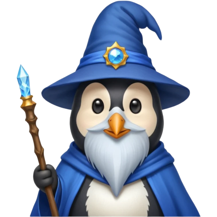 Penguin Wizard emoji