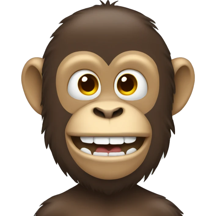 Monkey with braces  emoji