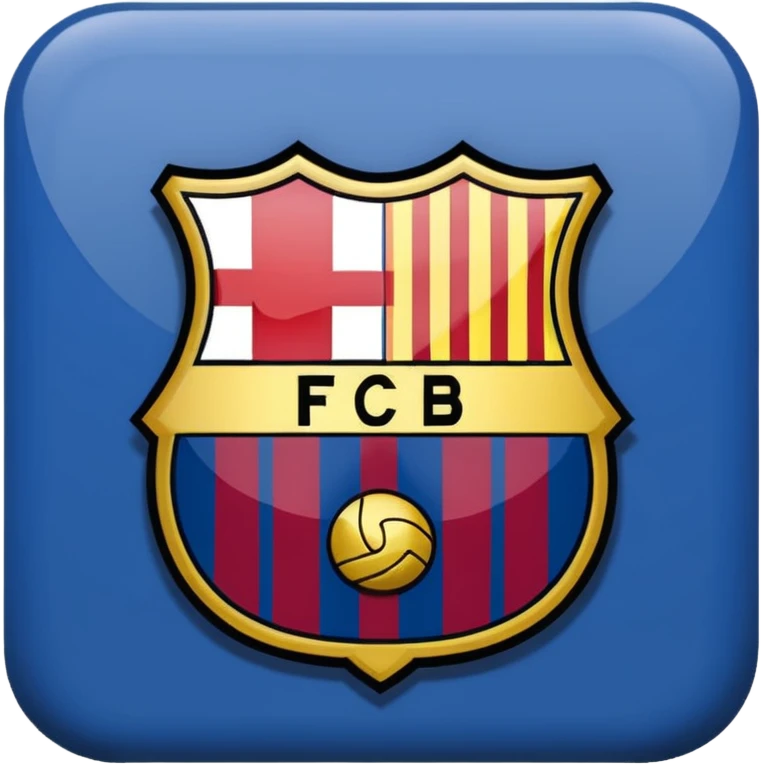 I want the FC Barcelona logo. emoji
