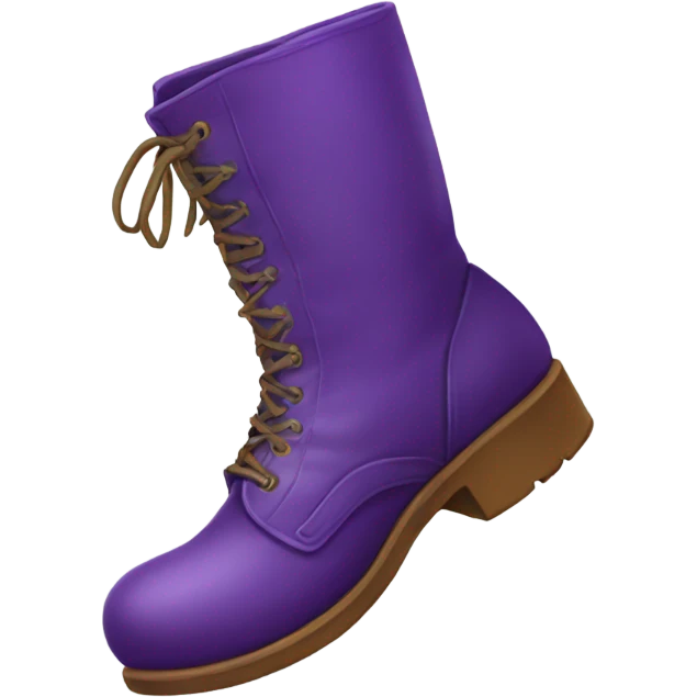 Purple boot emoji