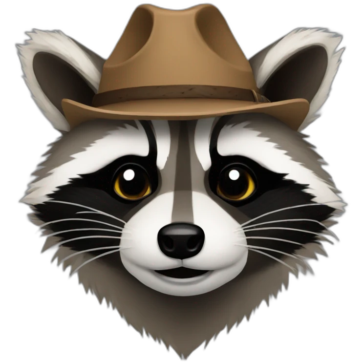 Redneck raccoon emoji