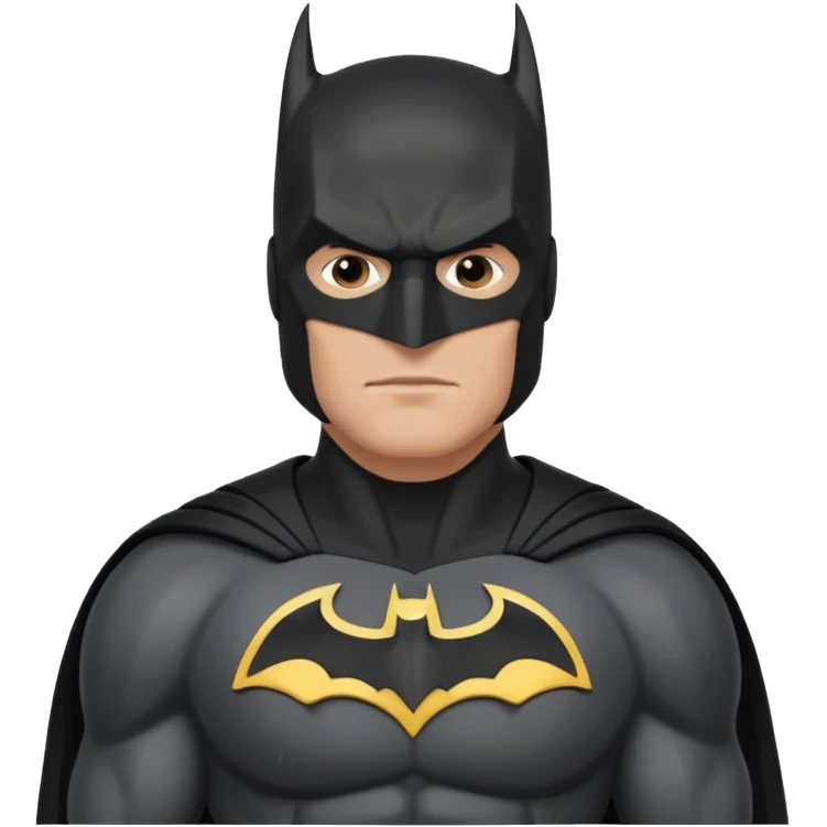 caucasian batman standing emoji
