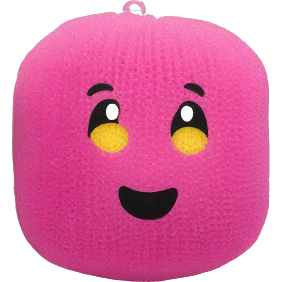 Mesh Shower Sponge Bath Pouf emoji