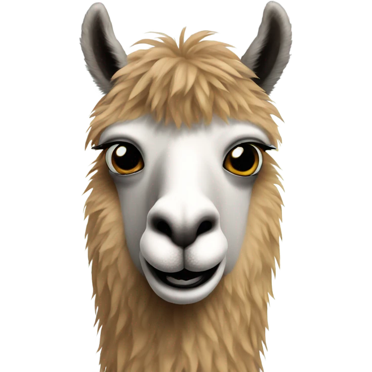 Llama with a beard  emoji