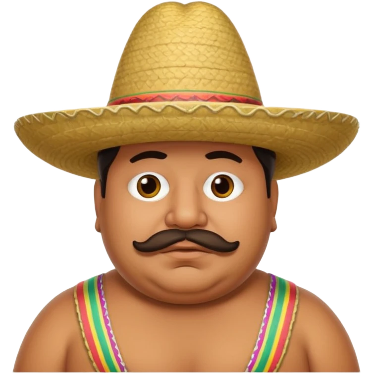 Fat Mexican man  emoji