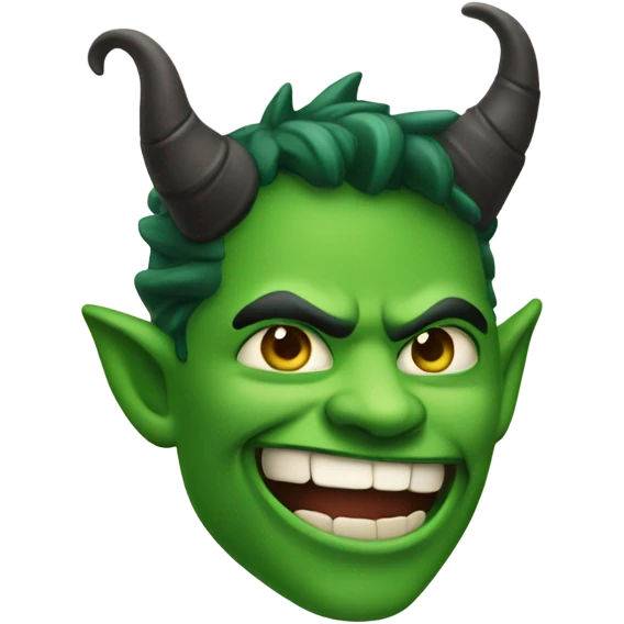 Green devil emoji