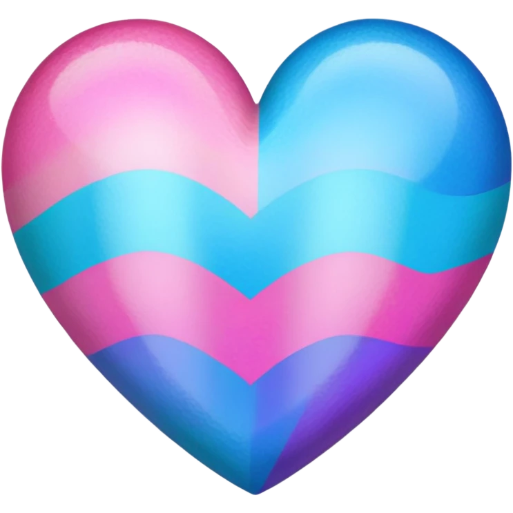 Trans pride heart emoji