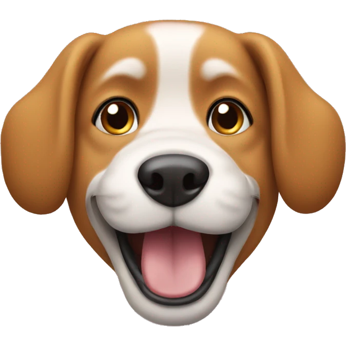 dog face happy emoji