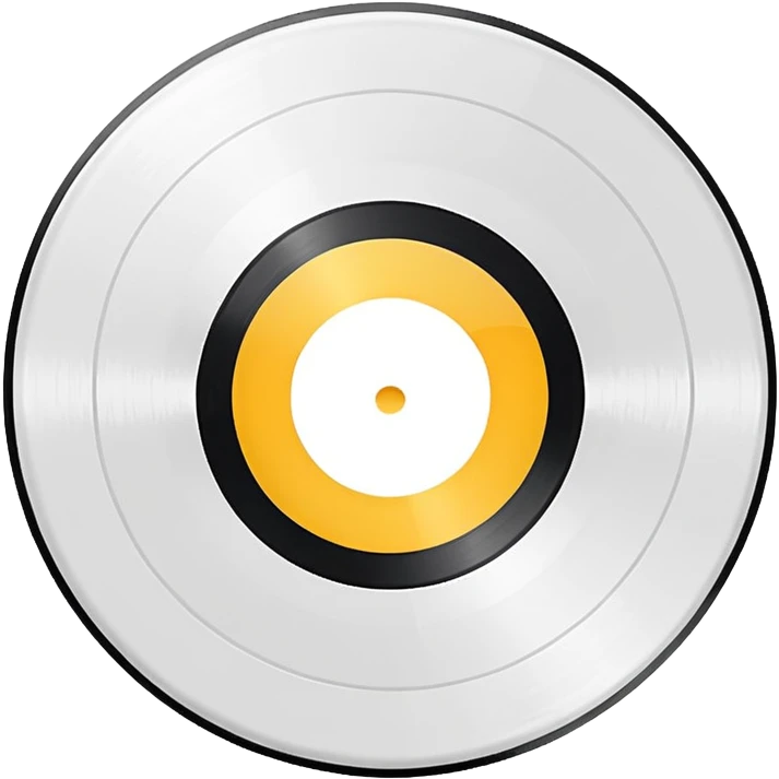 white vinyl record emoji
