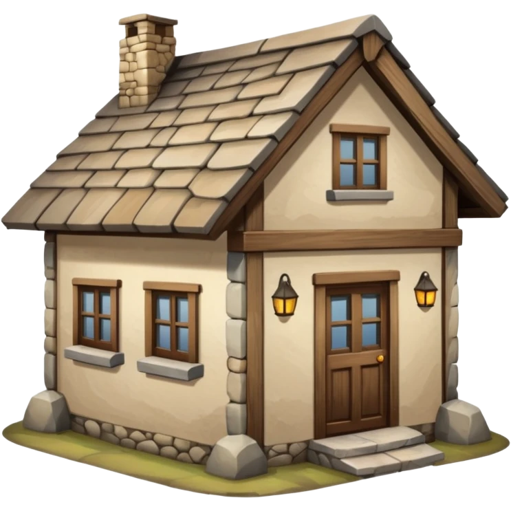 cottage house emoji