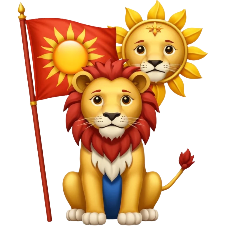Please create the Lion and Sun flag? emoji
