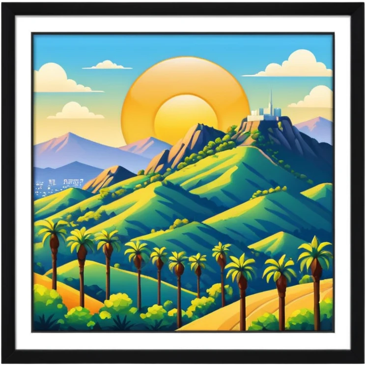 Hollywood landscape  emoji
