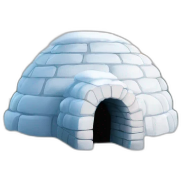 igloo hello sign emoji