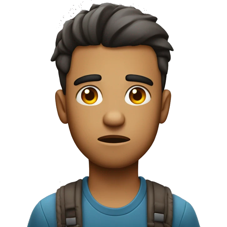 Young 24 year man not so happy about going to a birthday on a Sunday.  emoji