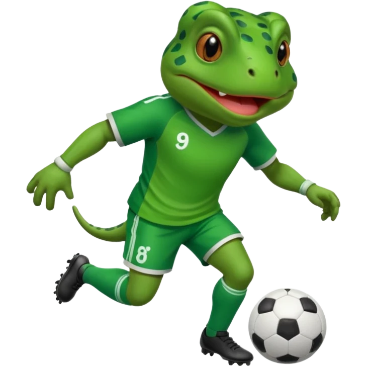 Bufo playing soccer emoji