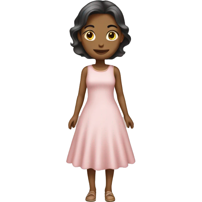 light pink dress emoji