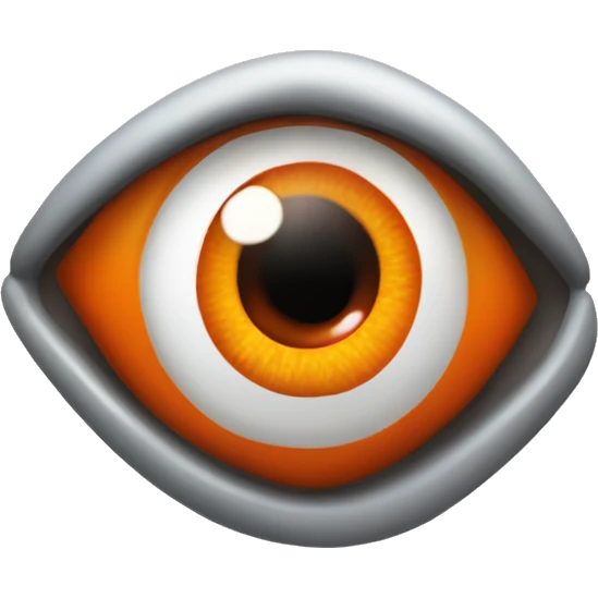 Orange evil eye  emoji