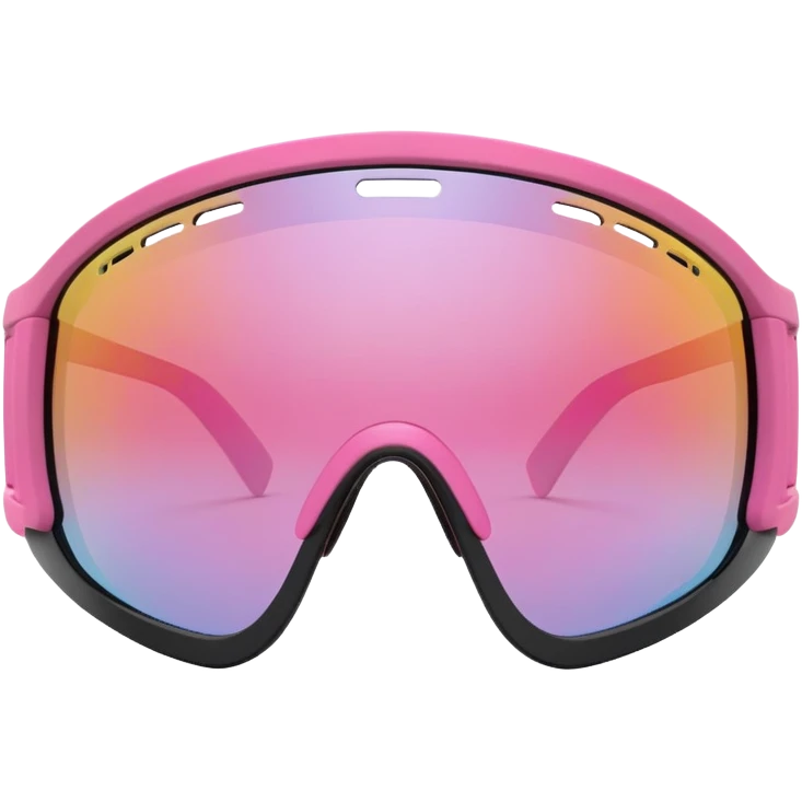 sporty pink shield visor sunglasses with ultra thick frame with rubber grip details, heavy-duty construction, substantial build, one-piece polarized lens emoji
