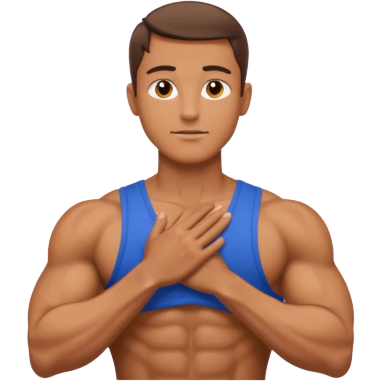  person with hands around his neck  emoji