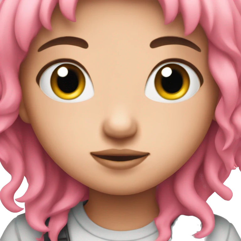 Pink cute emoji
