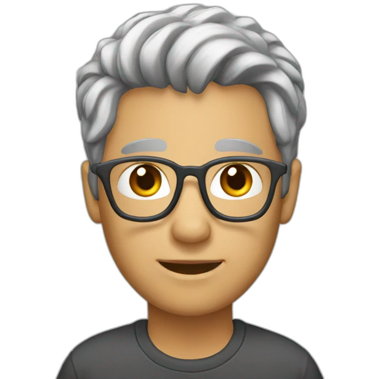 developper gray hair emoji