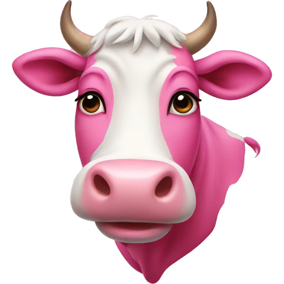 pink cow emoji