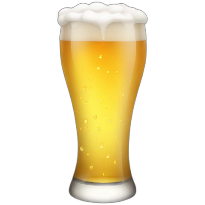 Emo glass of beer emoji emoji