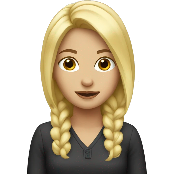 blonde girl  emoji