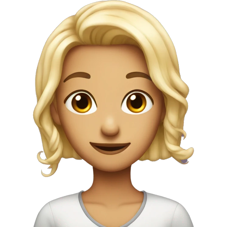 Flirty face emoji
